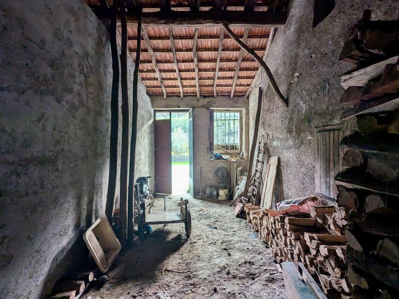 Spacious interior with high ceiling